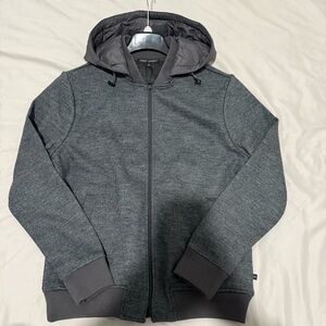 Robert Barakett Jacket Men’s RB41540 Grey Full Zip Wool Blend Hoodie Large